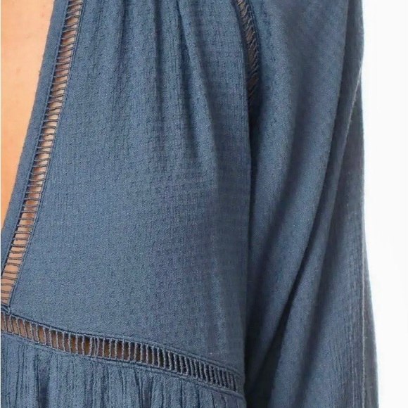 Free People Blue Go Lightly Swing Dress - Picture 5 of 6